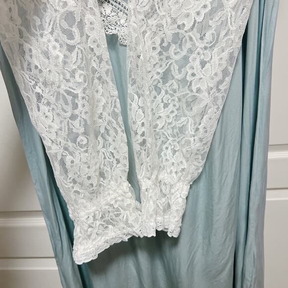 Gunne Sax Jessica McClintock Victorian Lace Button Nightgown - Picture 3 of 5